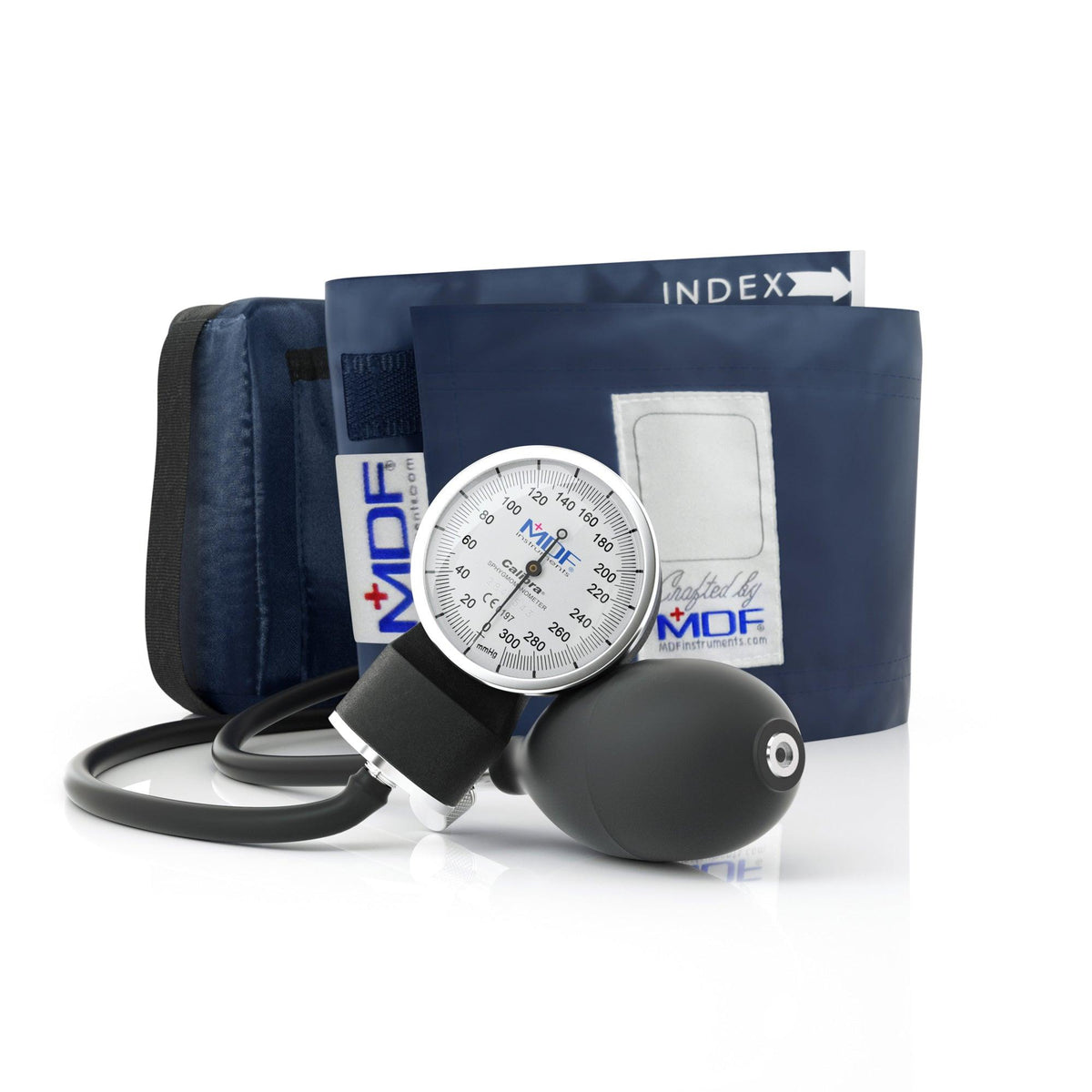 Sphygmomanometer MDF Instruments Calibra Navy Blue Pocket Aneroid Manual Blood Pressure Monitor