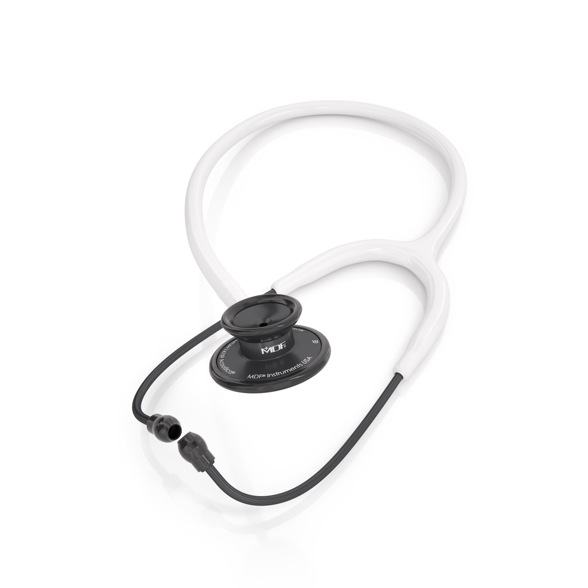 Stethoscope MDF Instruments Acoustica Lightweight Dual Head White and BackOut