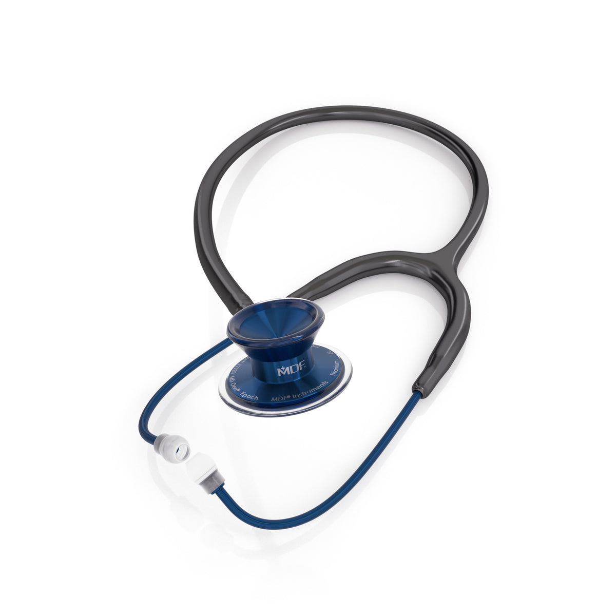 Stethoscope MDF Instruments MD One Epoch Titanium NoirNoir Black and Capridium Blue