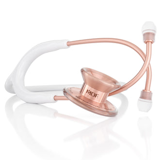 Rose Gold Stethoscope MDF Instruments MD One Epoch Titanium BlaBlanc White
