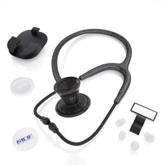 Stethoscope MDF Instruments ProCardial Titanium Cardiology Mprint Black Glitter and BlackOut