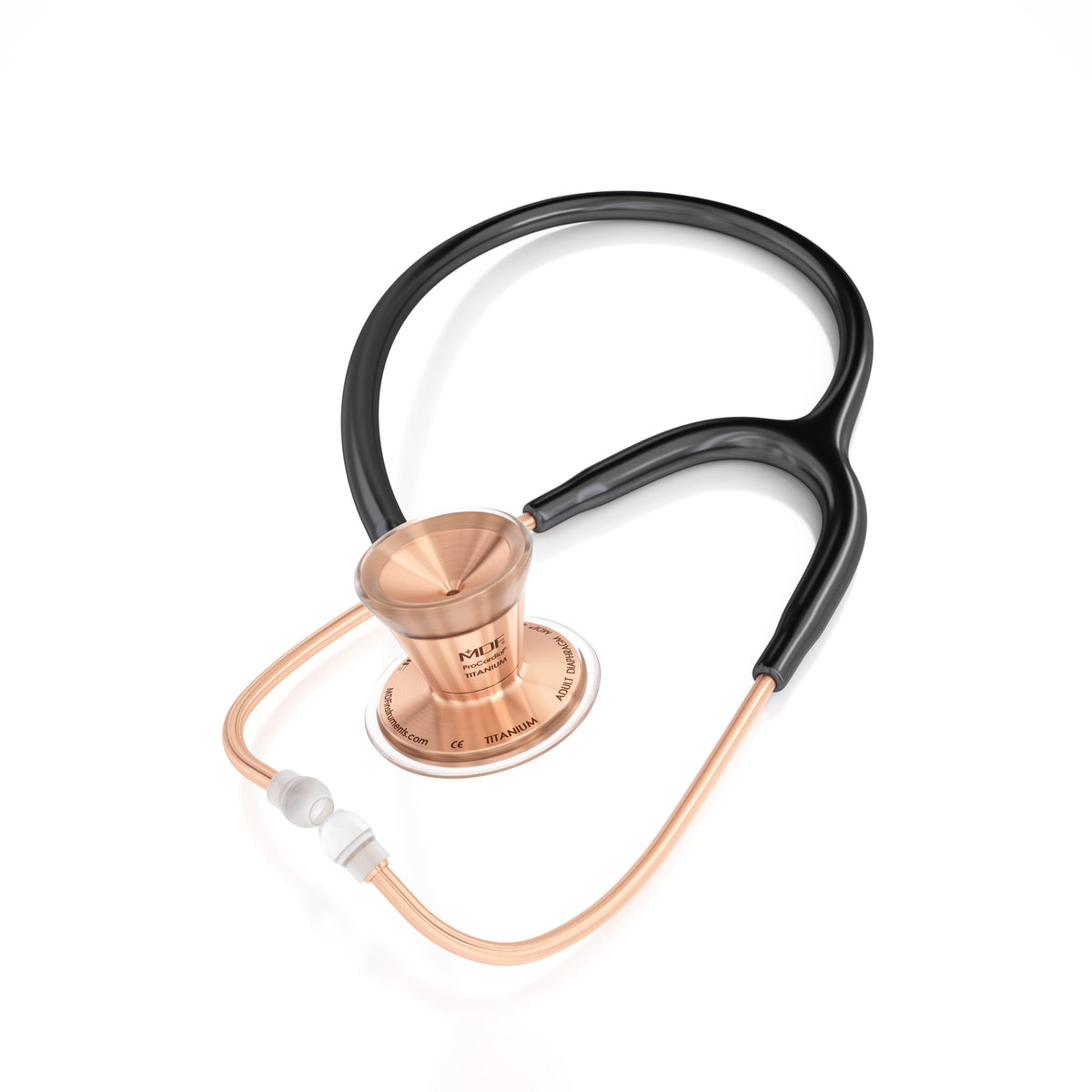 Stethoscope MDF Instruments ProCardial Titanium Cardiology Rose Gold and Black