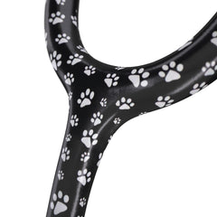 Stethoscope MDF Instruments ProCardial Titanium Cardiology Mprint Puppy Paws print and BlackOut