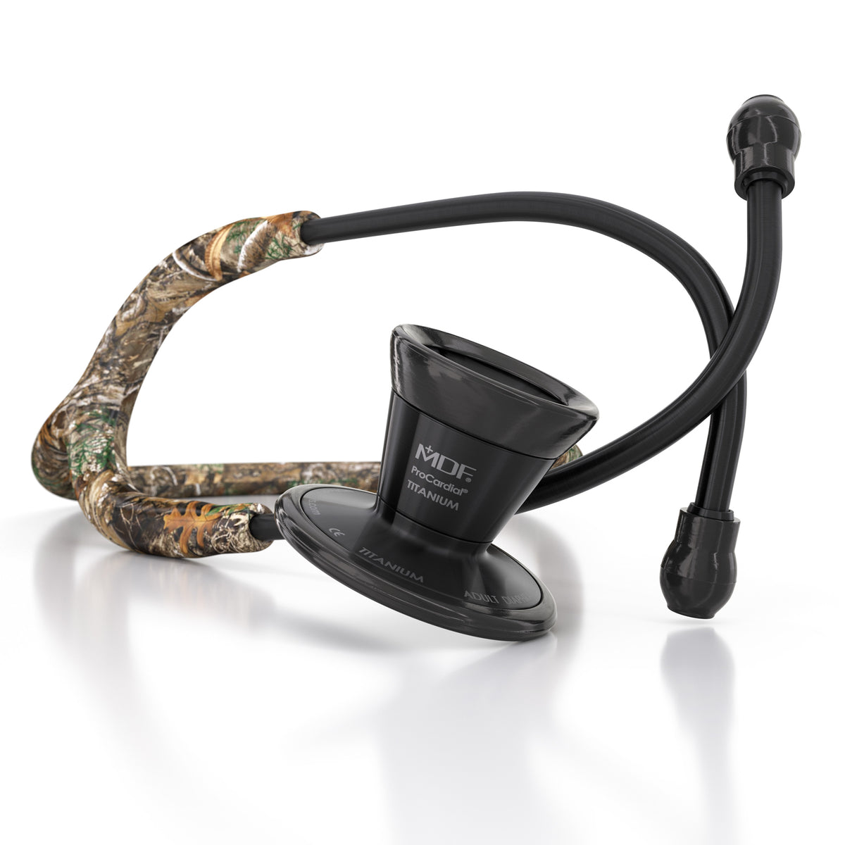 Camo Stethoscope MDF Instruments ProCardial Titanium Mprint Realtree Edge Woods Camouflage BlackOut