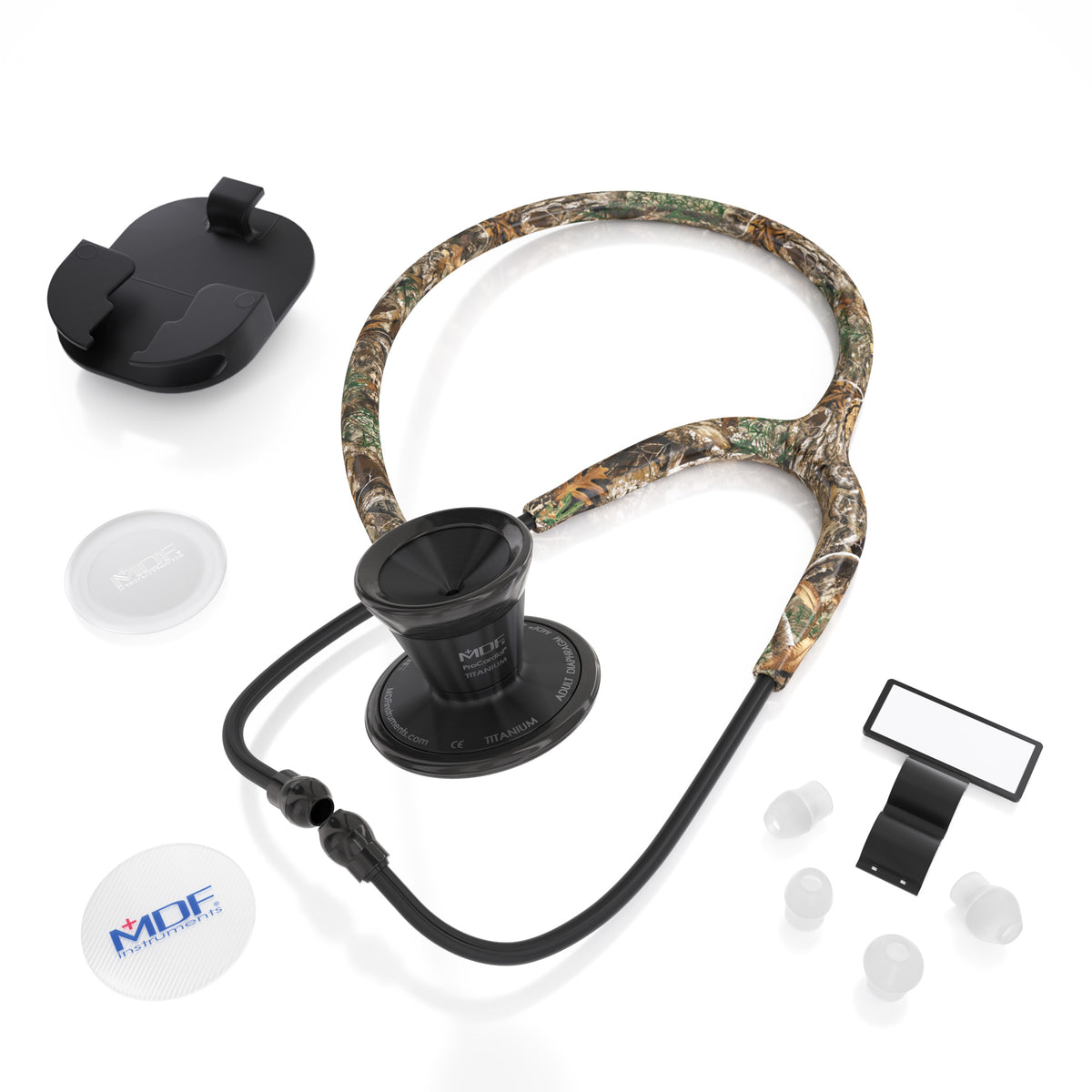 Camo Stethoscope MDF Instruments ProCardial Titanium Mprint Realtree Edge Woods Camouflage BlackOut