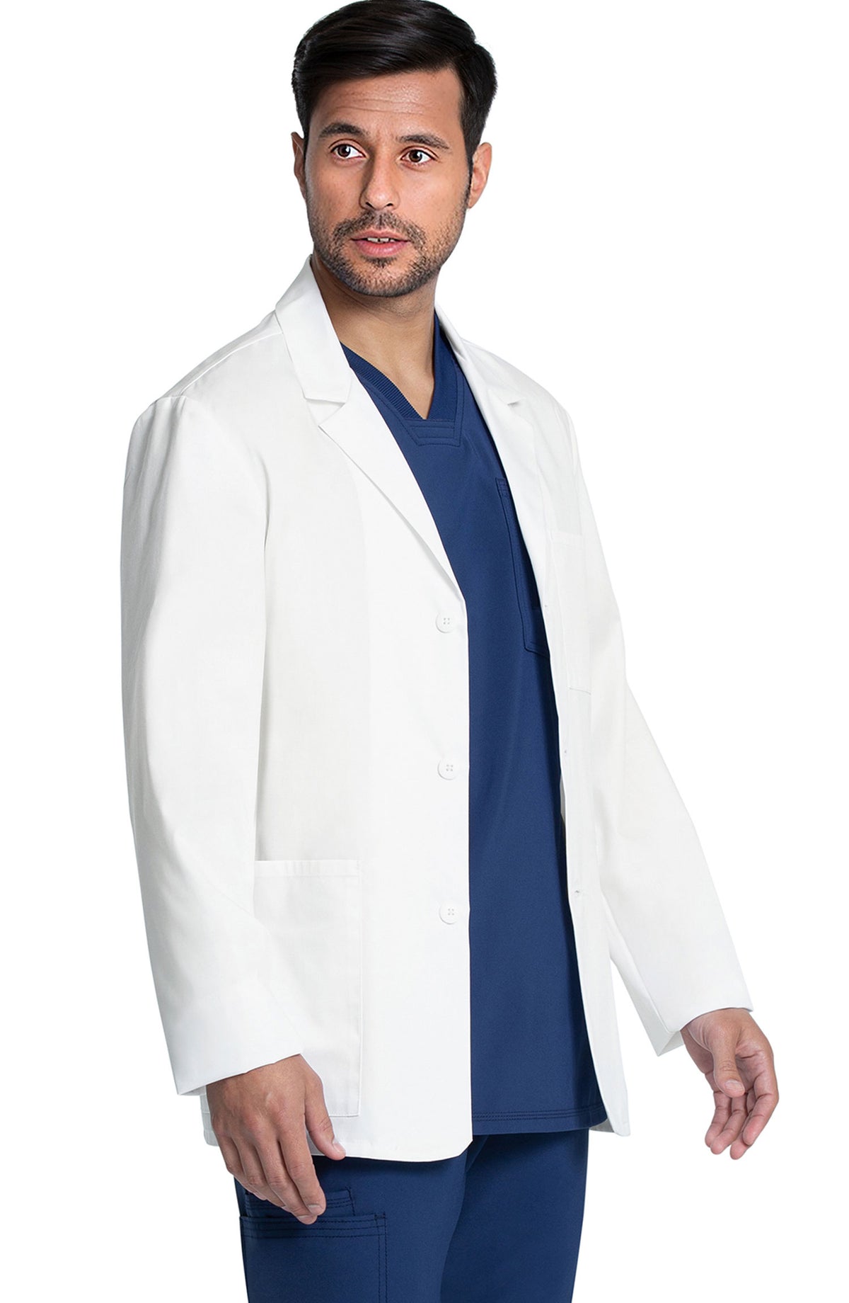 Men's Consultation Short Lab Coat White Cherokee MDF Instruments