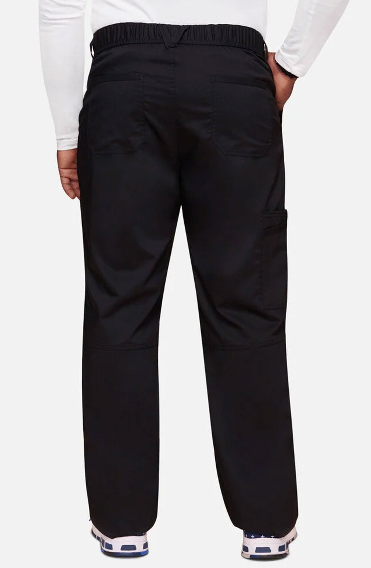 Men's Scrub Pants Cargo Black Cherokee Workwear Revolution MDF Instruments WW140