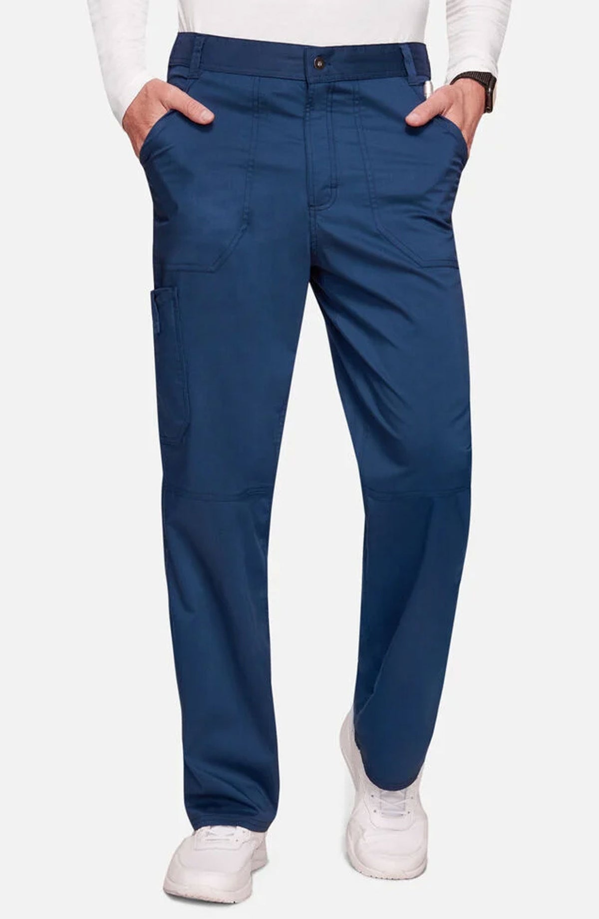 Men's Scrub Pants Cargo Navy Cherokee Workwear Revolution MDF Instruments WW140