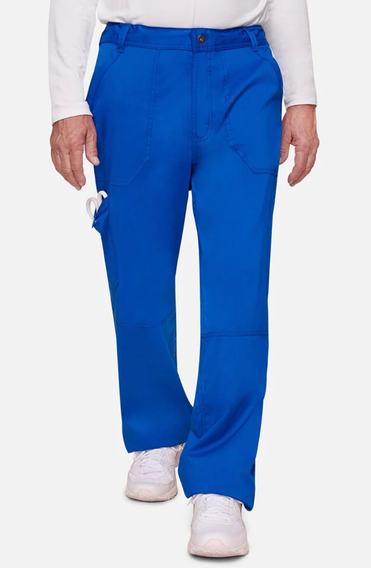 Men's Scrub Pants Cargo Royal Blue Cherokee Workwear Revolution MDF Instruments WW140