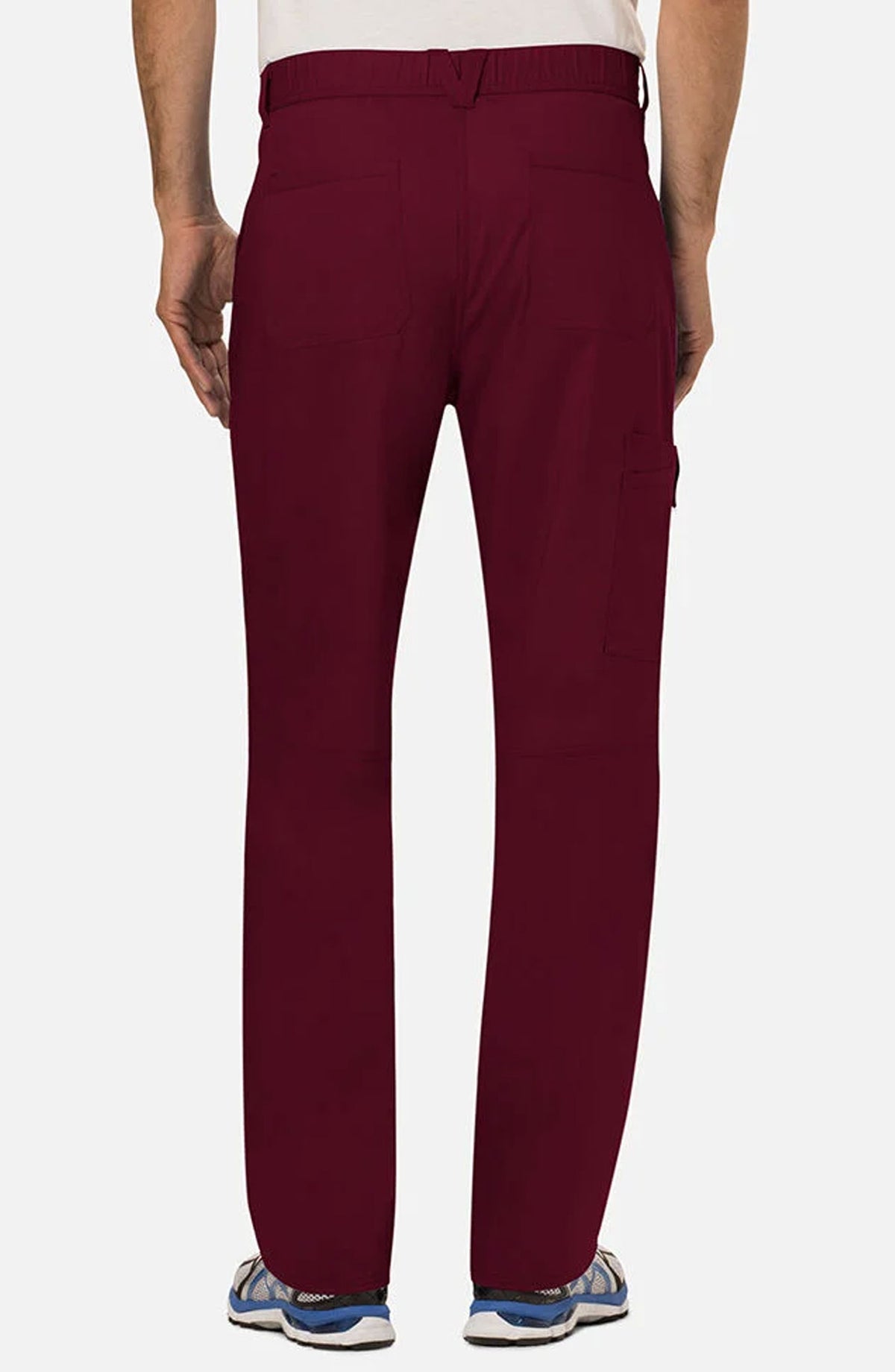 Men's Scrub Pants Cargo Wine Burgundy Cherokee Workwear Revolution MDF Instruments WW140