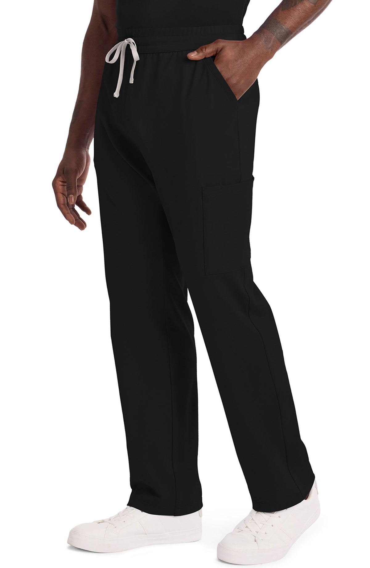 Men's Scrub Pants Straight Leg Black Cherokee Achieve MDF Instruments CK036