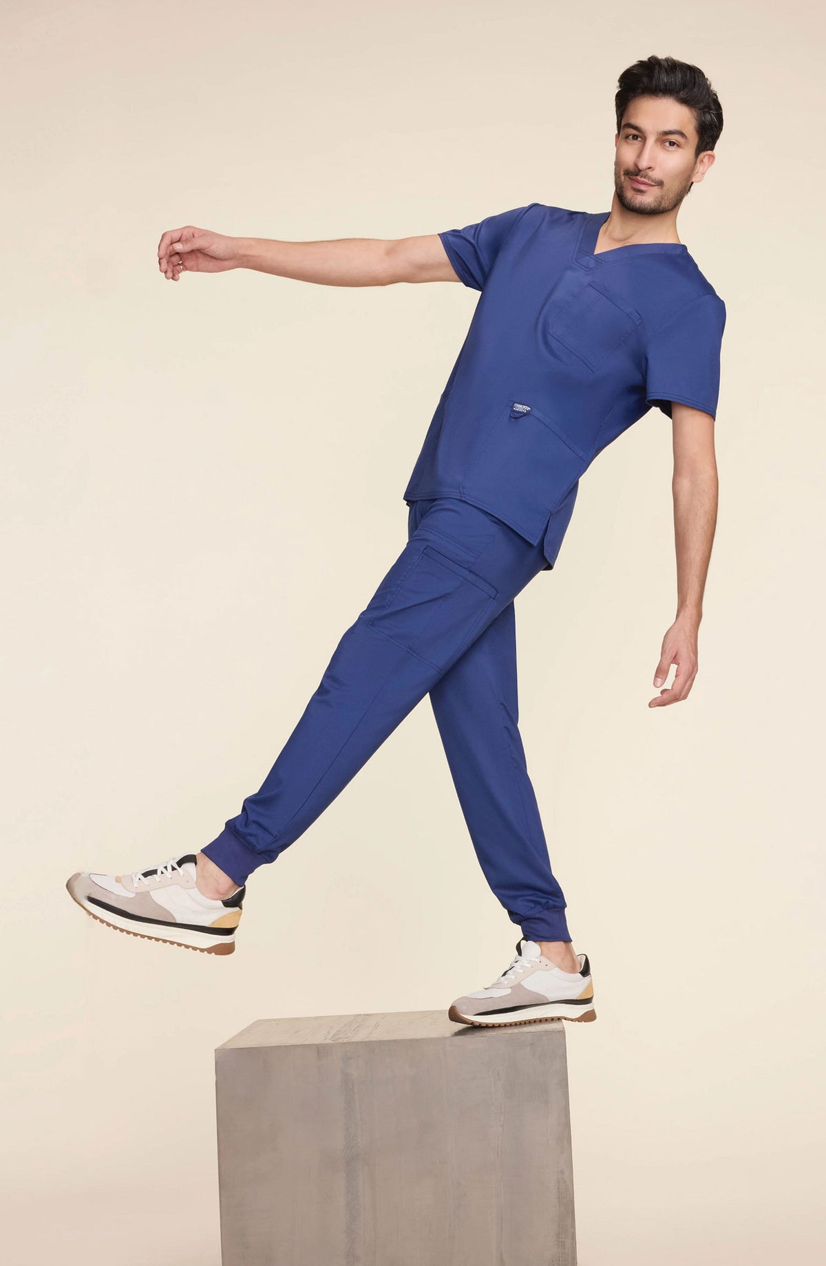 Men's Scrub Top V-Neck Cherokee Workwear Revolution Medical Apparel MDF Instruments WW670