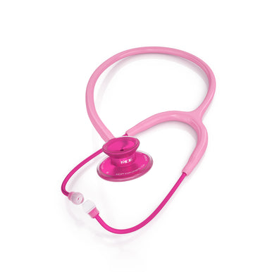 Pink Stethoscope MDF Instruments Acoustica Lightweight Dual Head Cosmo Light Pink and Pinkalloy