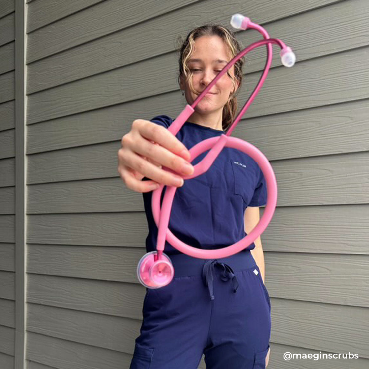 Pink Stethoscope MDF Instruments Acoustica Lightweight Dual Head Cosmo Light Pink and Pinkore