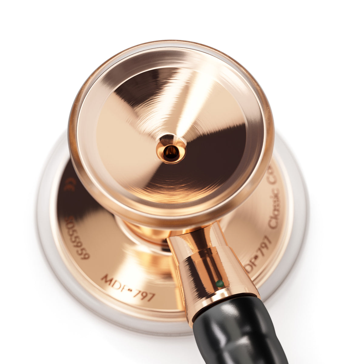 ProCardial® Stainless Steel Cardiology Stethoscope - Black/Rose Gold - Engraving