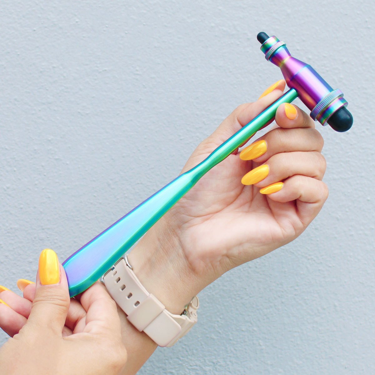 Reflex Hammer MDF Instruments Tromner Kaleidoscope Rainbow Finish