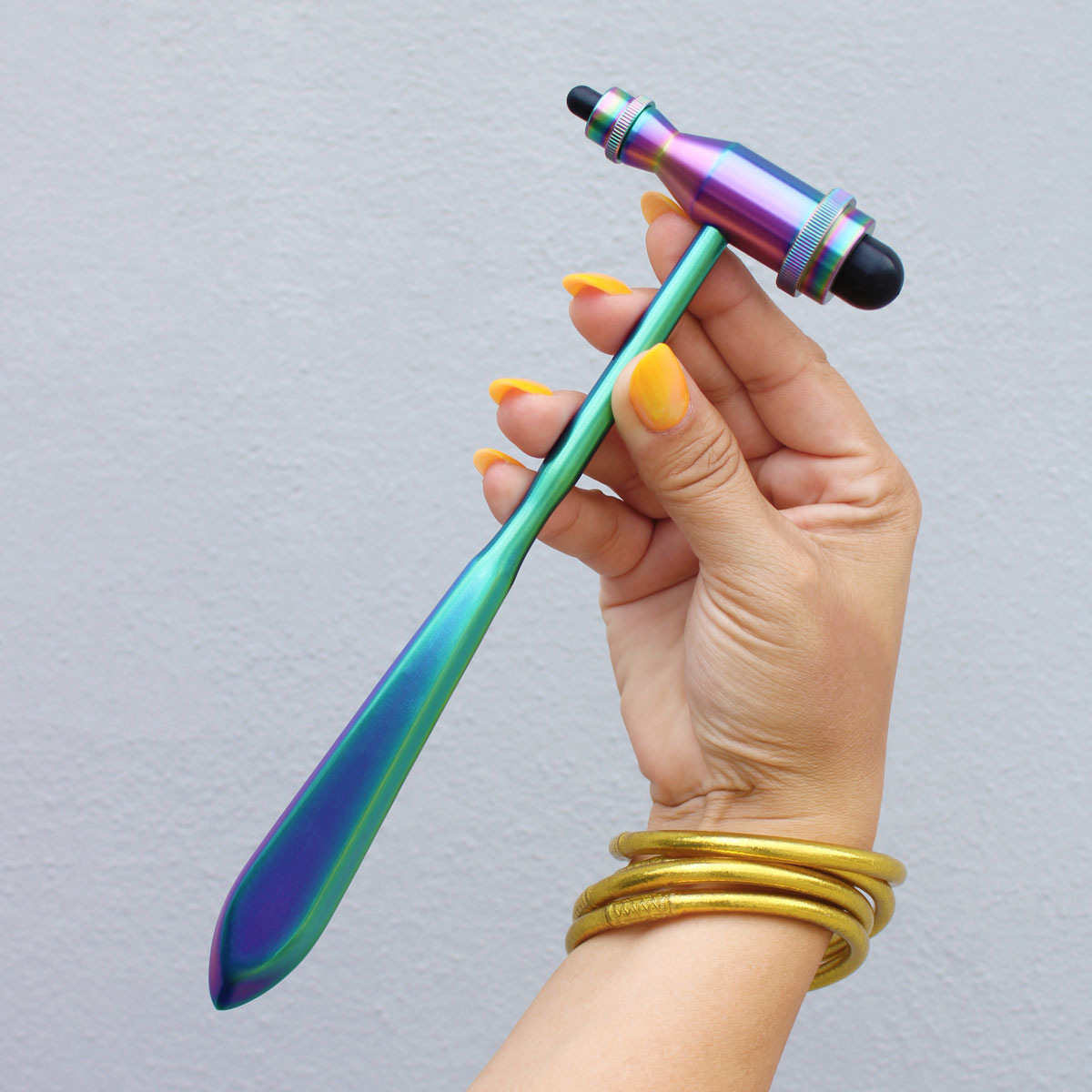 Reflex Hammer MDF Instruments Tromner Kaleidoscope Rainbow Finish