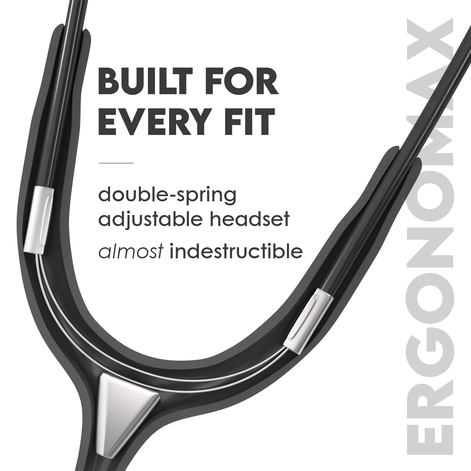Stethoscope MDF Instruments MD One Stainless Steel Adult Dual Head BlackOut All Black