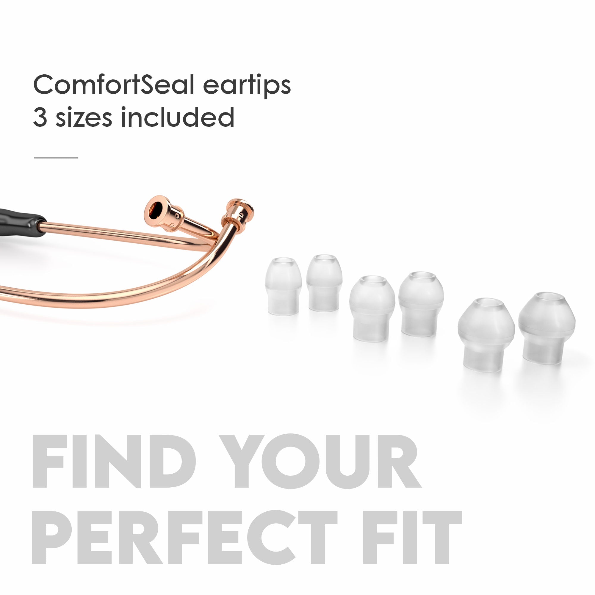 Stethoscope MDF Instruments MD One Stainless Steel Adult Dual Head Rose Gold and Black