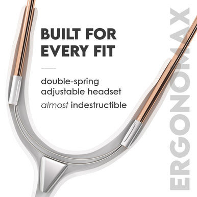 Stethoscope MDF Instruments MD One Stainless Steel Adult Dual Head Rose Gold and White