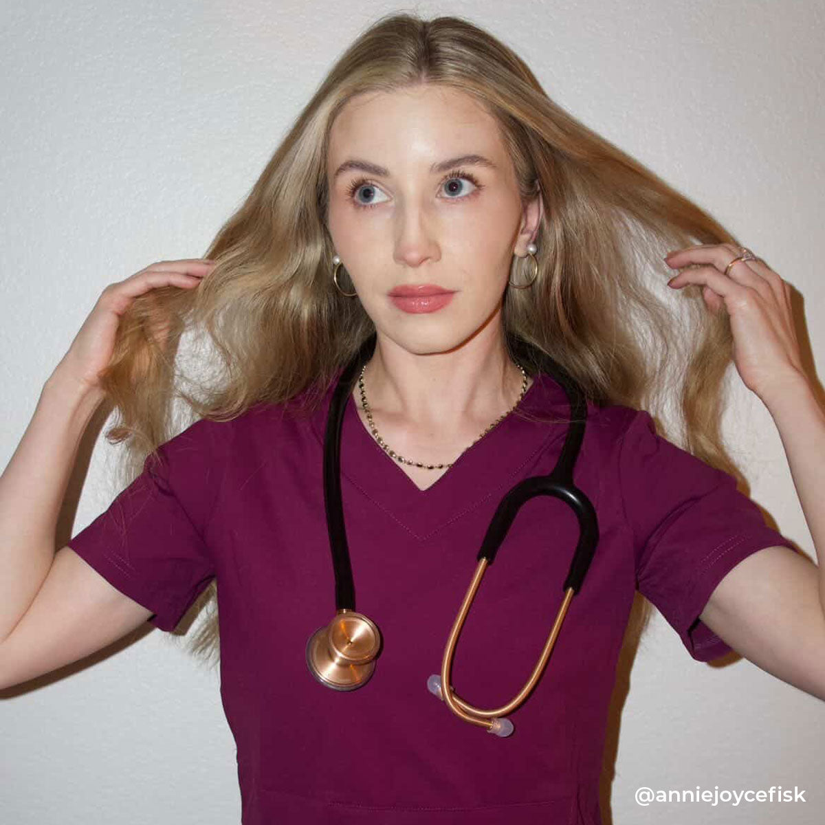 Stethoscope for Medical Professionals MDF Instruments ProCardial Titanium Cardiology Rose Gold and Black