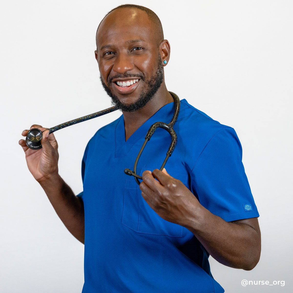 Stethoscope MDF Instruments ProCardial Titanium Cardiology Mprint Black Glitter and BlackOut