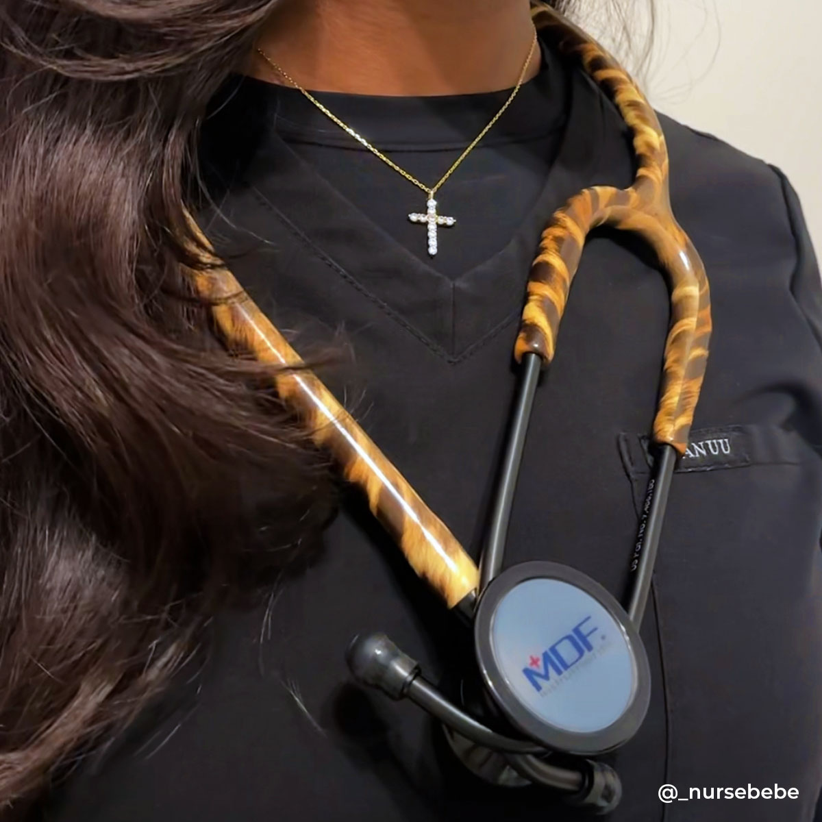 Leopard Print Stethoscope for Medical Professionals MDF Instruments ProCardial Titanium Cardiology Mprint Cheetah and BlackOut