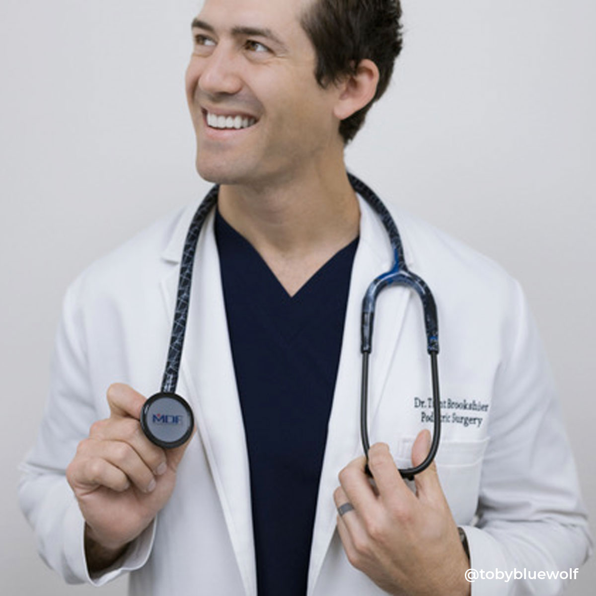 Stethoscope MDF Instruments ProCardial Titanium Cardiology Mprint Realtree Trace Blue and BlackOut
