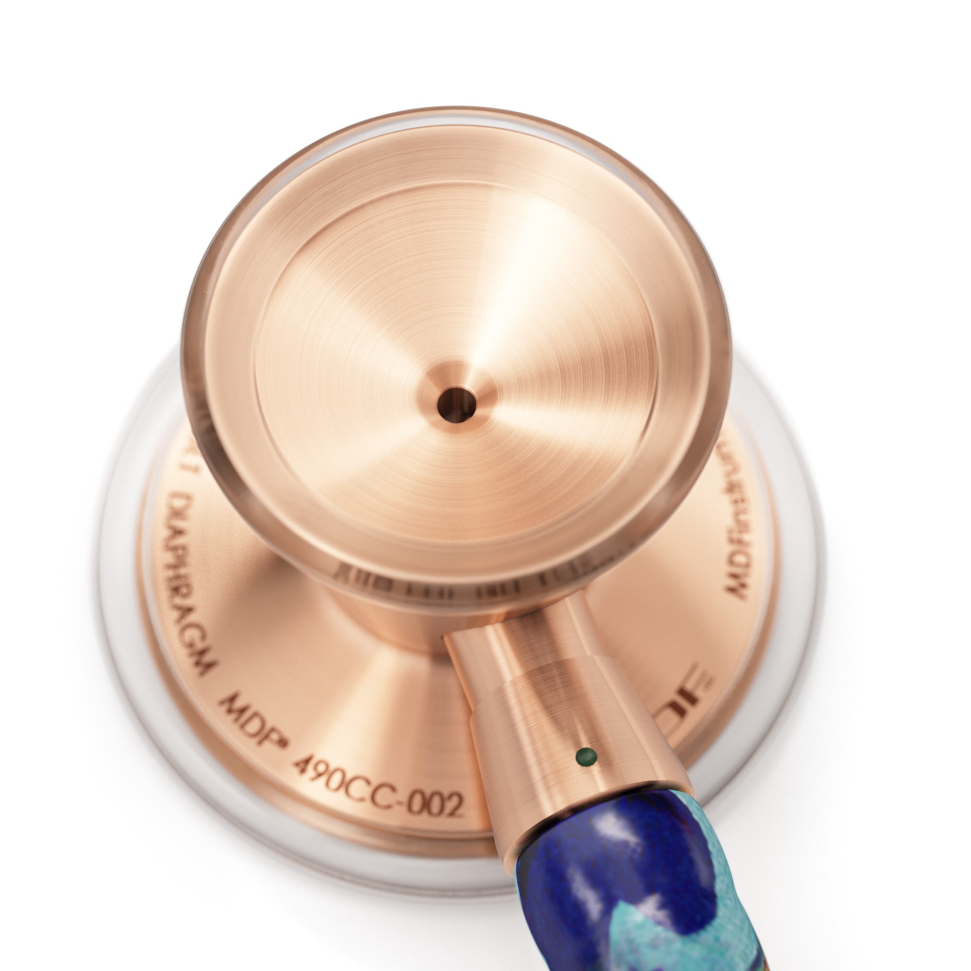 Stethoscope MDF Instruments ProCardial Titanium Cardiology Peacock Rose Gold Engraving