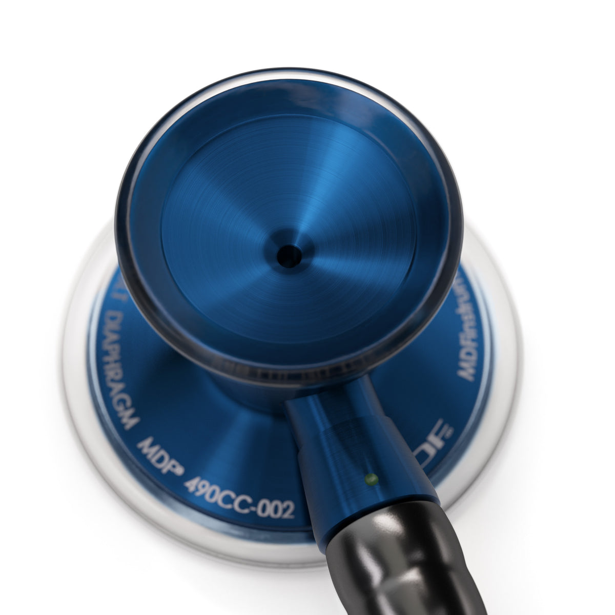 Stethoscope MDF Instruments ProCardial Titanium Cardiology Capridium Blue and Black with Custom Stethoscope Engraving