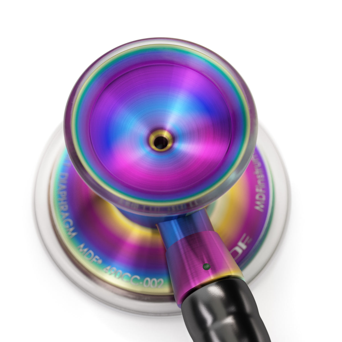 ProCardial Titanium Stethoscope MDF Instruments NoirNoir Black Kaleidoscope Engraving