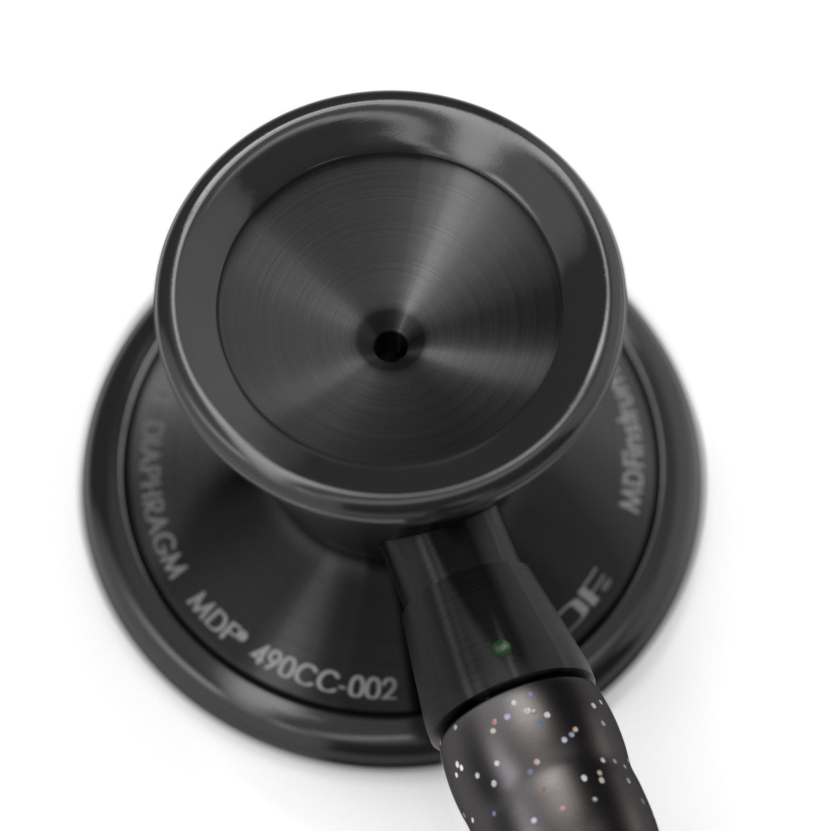 Stethoscope MDF Instruments ProCardial Titanium Cardiology Mprint Black Glitter and BlackOut Engraving