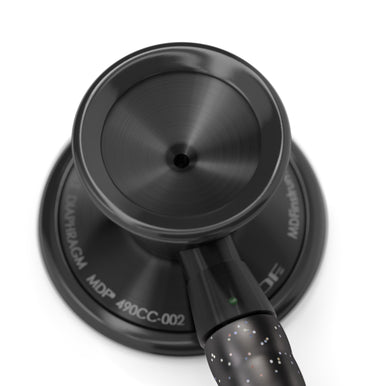 Stethoscope MDF Instruments ProCardial Titanium Cardiology Mprint Black Glitter and BlackOut Engraving