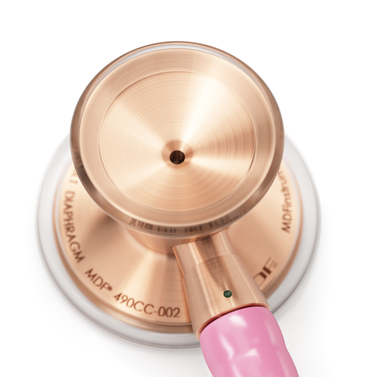 Stethoscope MDF Instruments ProCardial Titanium Cardiology Light Pink and Rose Gold Metal Finish Add Custom Engraving