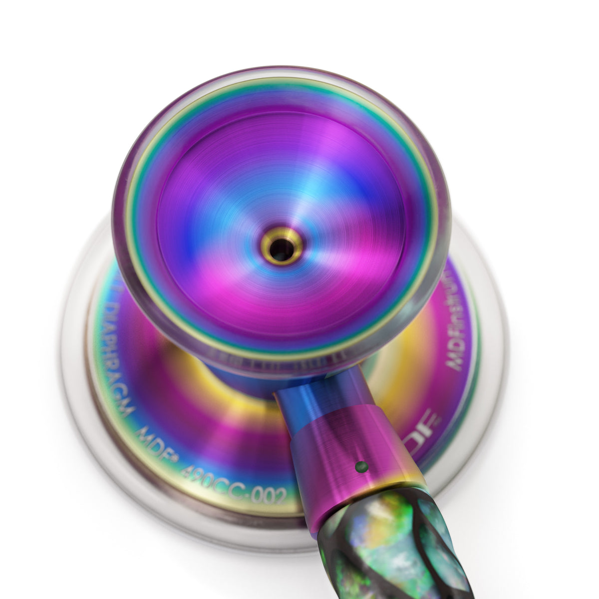 Stethoscope MDF Instruments ProCardial Titanium Cardiology Mermaid Kaleidoscope Engraving