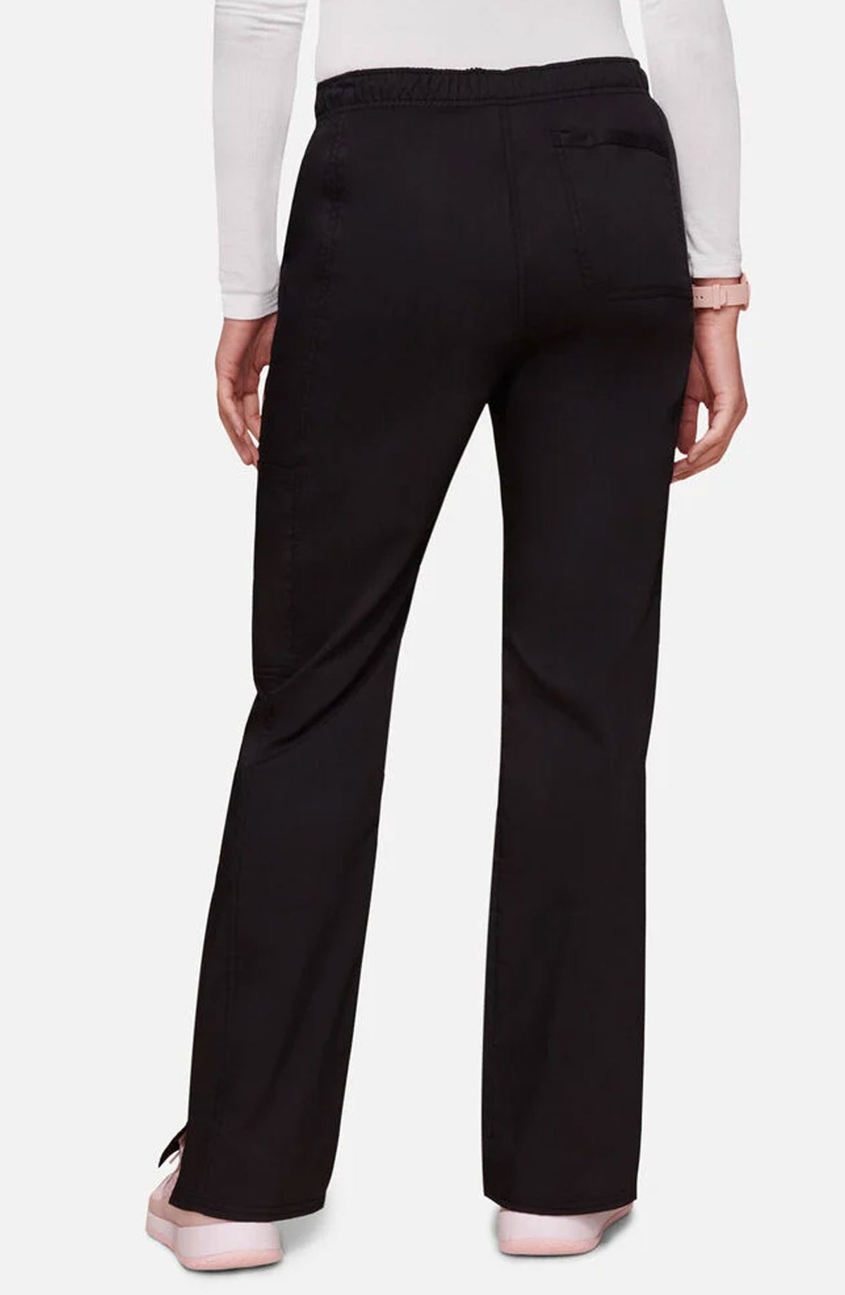 Women's Scrub Pants Cargo Black Cherokee Workwear Revolution MDF Instruments WW120
