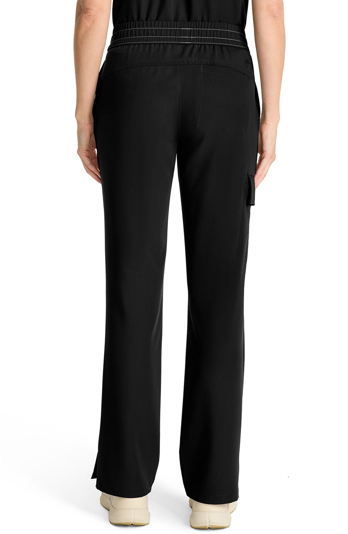 Women's Scrub Pants Straight Leg Cargo Black Healing Hands MDF Instruments HH153