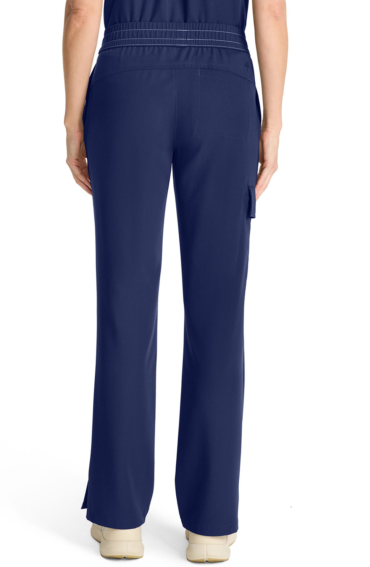 Women's Scrub Pants Straight Leg Cargo Navy Healing Hands MDF Instruments HH153