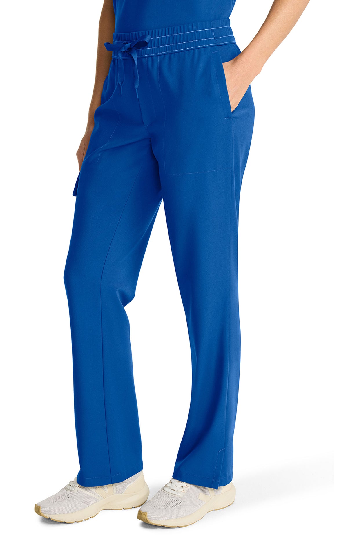 Women's Scrub Pants Straight Leg Cargo Royal Blue Healing Hands MDF Instruments HH153