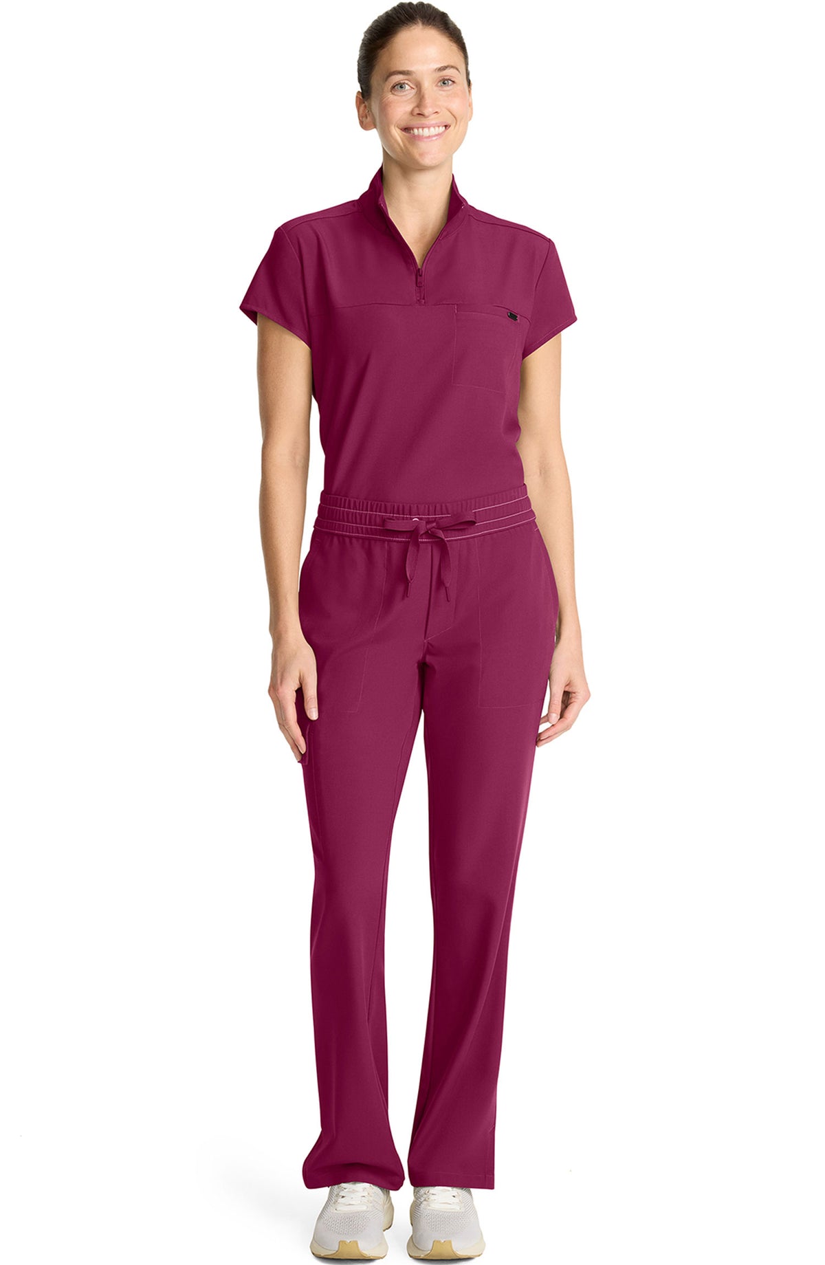 Women's Scrub Pants Straight Leg Cargo Wine Healing Hands MDF Instruments HH153