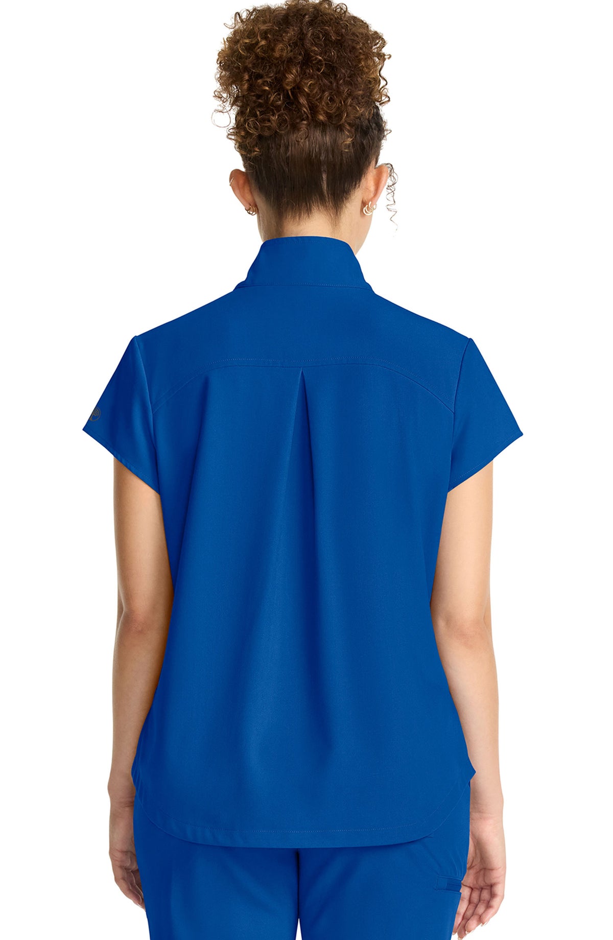 Women's Scrub Top Quarter Zip Royal Blue Healing Hands MDF Instruments HH752