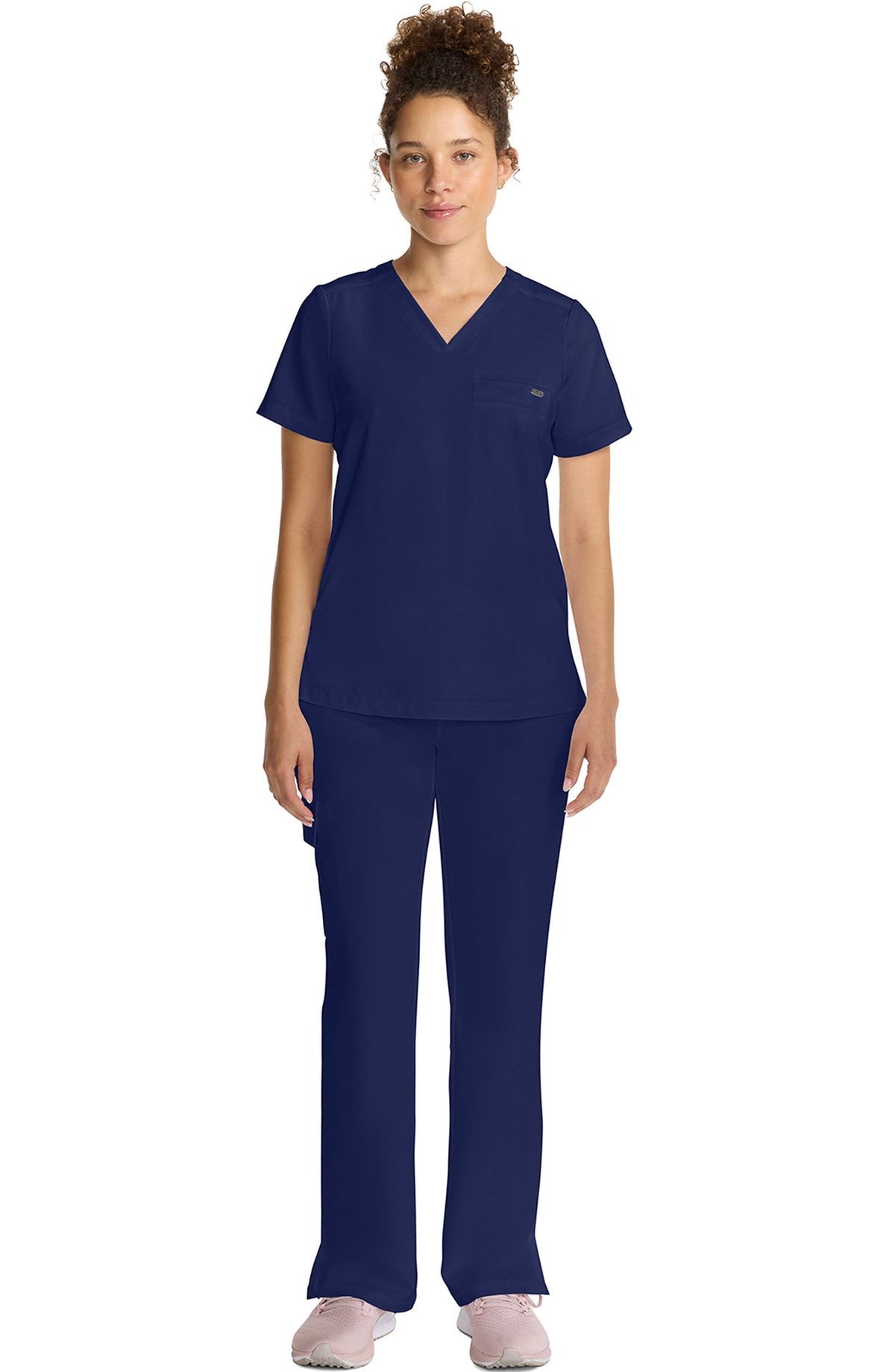 Women's Scrub Top Tuck-In V-Neck Navy Healing Hands MDF Instruments HH755