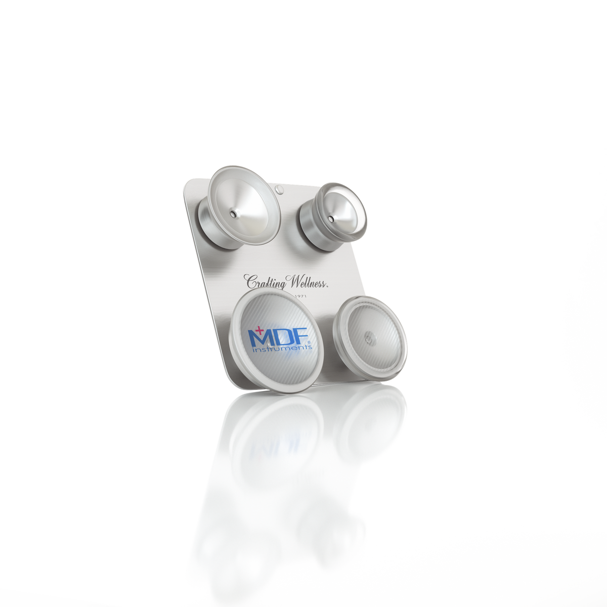 Stethoscope Attachments for Pediatric and Infant Neonatal Patients with Clip MDF® ProCardial® Titanium Silver
