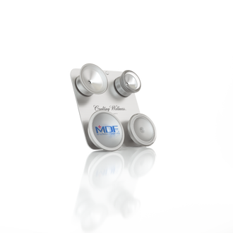 Stethoscope Attachments for Pediatric and Infant Neonatal Patients with Clip MDF® ProCardial® Titanium Silver