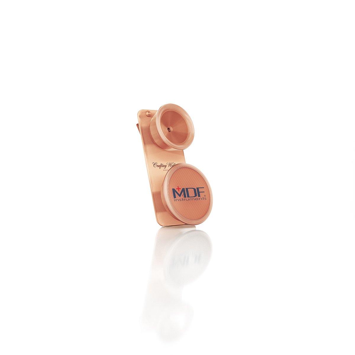 Stethoscope Attachment with Clip for Pediatric Patients in Rose Gold MDF Instruments ProCardial Stainless Steel Cardiology