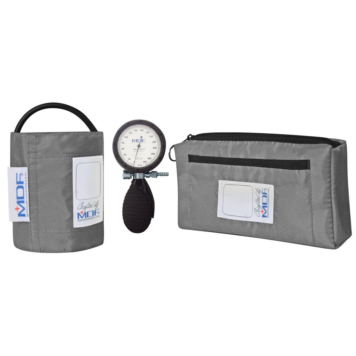 Sphygmomanometer MDF Instruments Bravata Grey Palm Aneroid Manual Blood Pressure Monitor