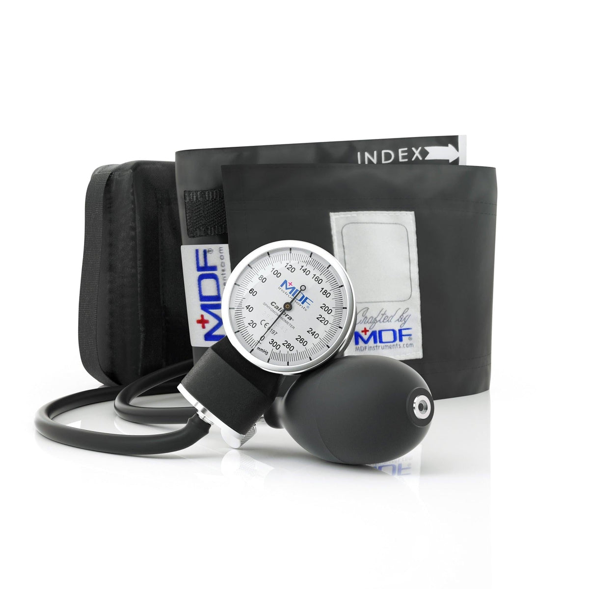 Sphygmomanometer MDF Instruments Calibra Black Pocket Aneroid Manual Blood Pressure Monitor