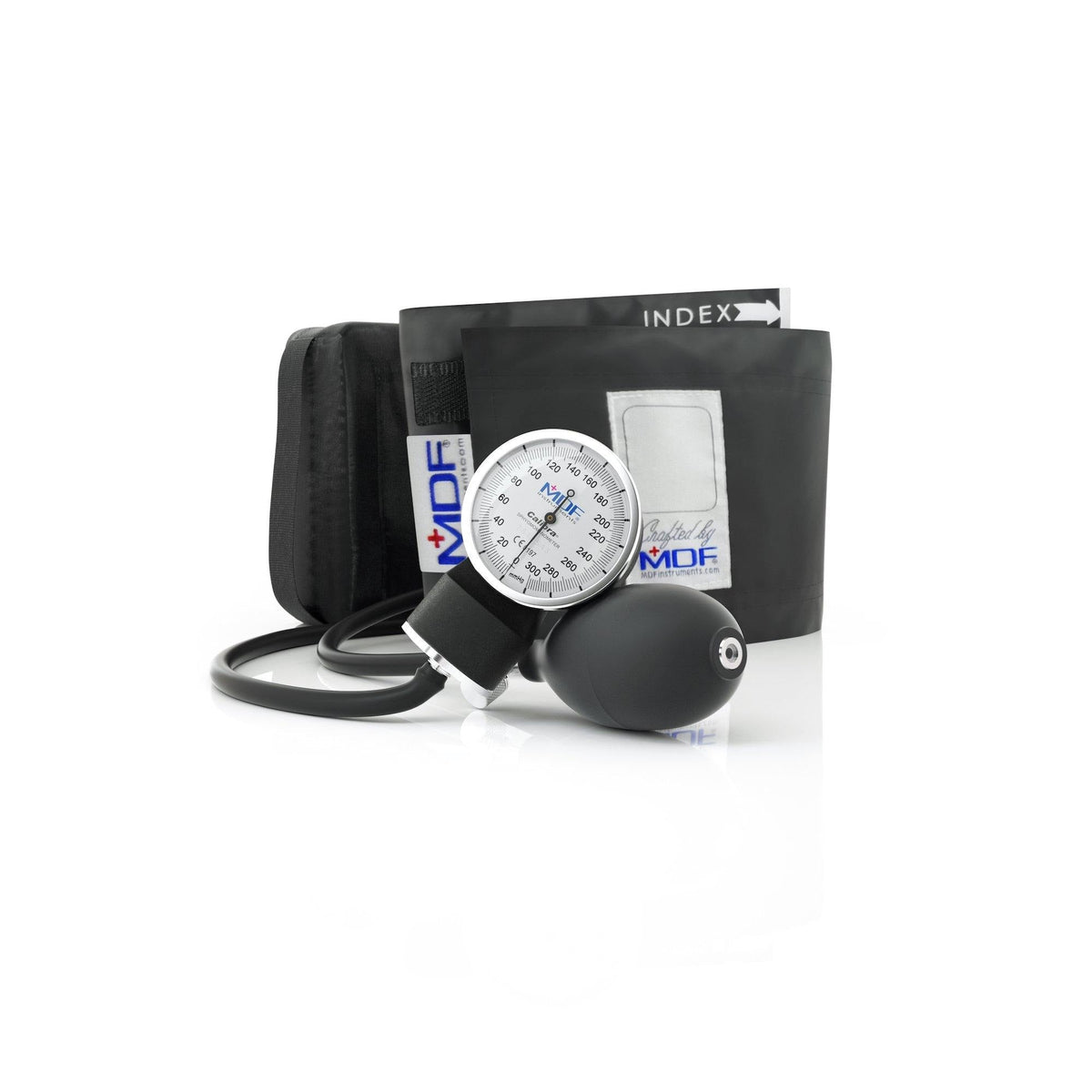 Sphygmomanometer MDF Instruments Calibra Black Pocket Aneroid Manual Blood Pressure Monitor