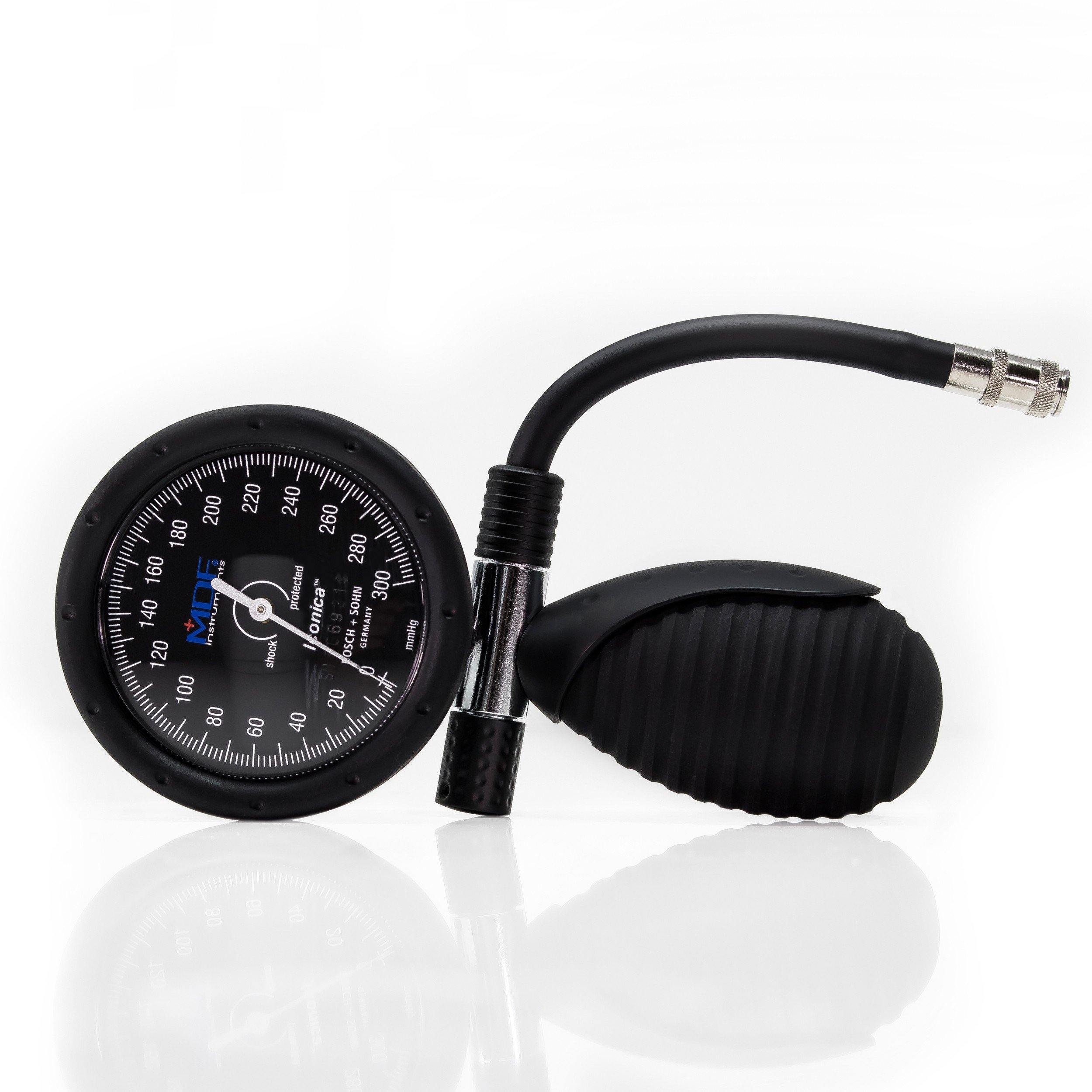 Sphygmomanometer MDF Instruments Iconica Black Palm Aneroid Manual Blood Pressure Monitor