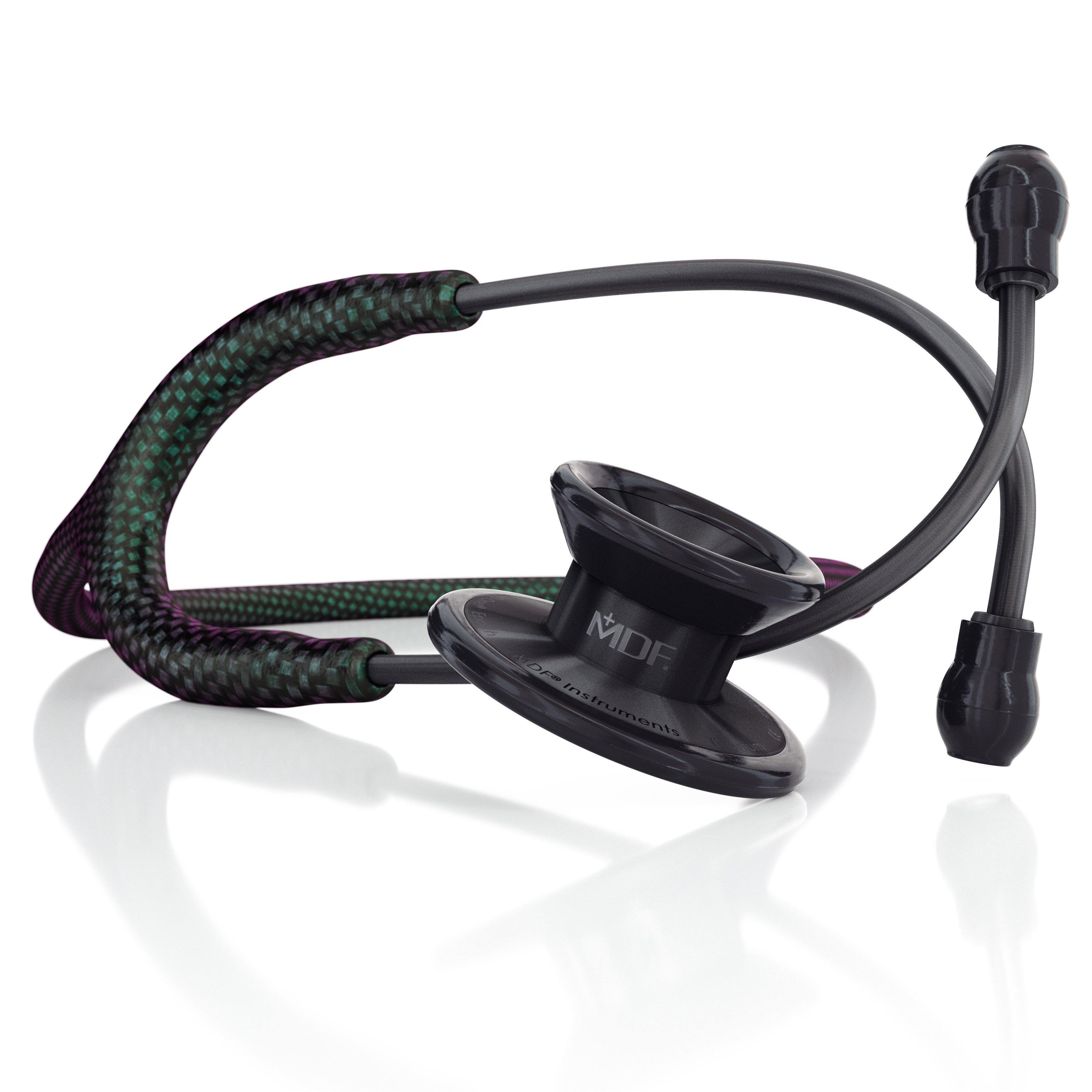 Stethoscope MDF Instruments MD One Epoch Titanium Mprint Carbon Fiber Print Vulcan and BlackOut